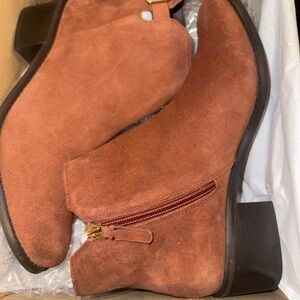 Cole Haan Brown Suede Ankle Boots
